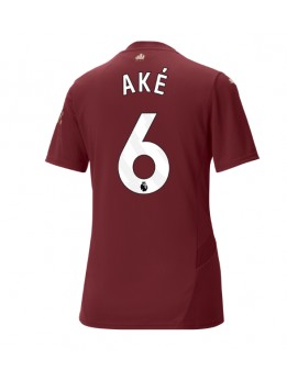 Billige Manchester City Nathan Ake #6 Tredjedrakt Dame 2024-25 Kortermet